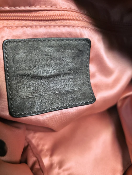 PROJECT Coach Kristen Hobo Tan Brown Sateen Canvas Monogram Slouchy Shoulder Bag - Picture 11 of 15